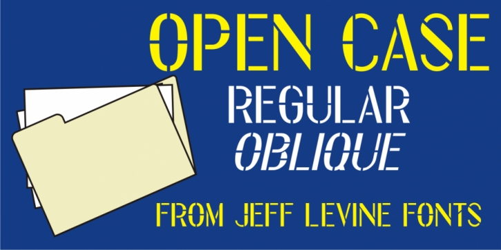 Open Case JNL font preview
