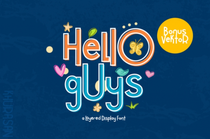 Hello Guys font preview