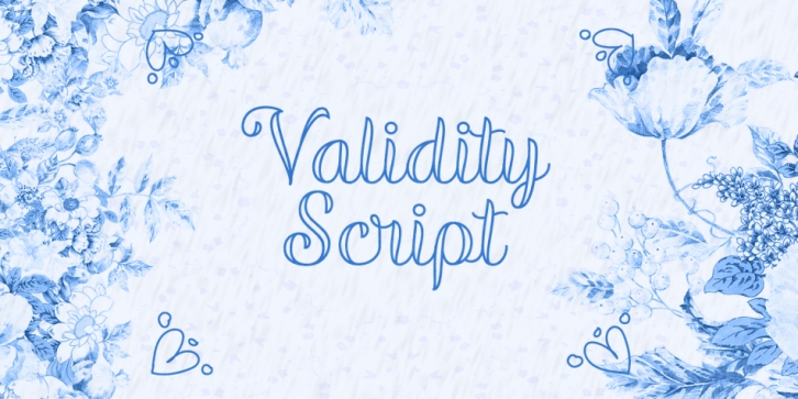 Validity Script font preview