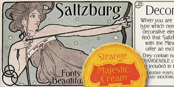 Saltzburg font preview