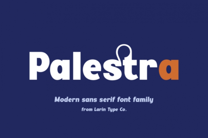 Palestra font preview