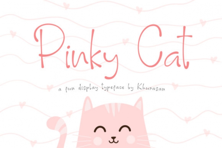 Pinky Cat font preview