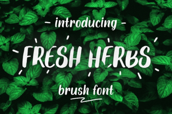 Fresh Herbs font preview