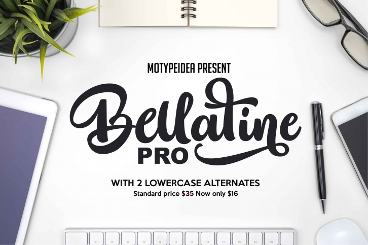Bellatine font preview