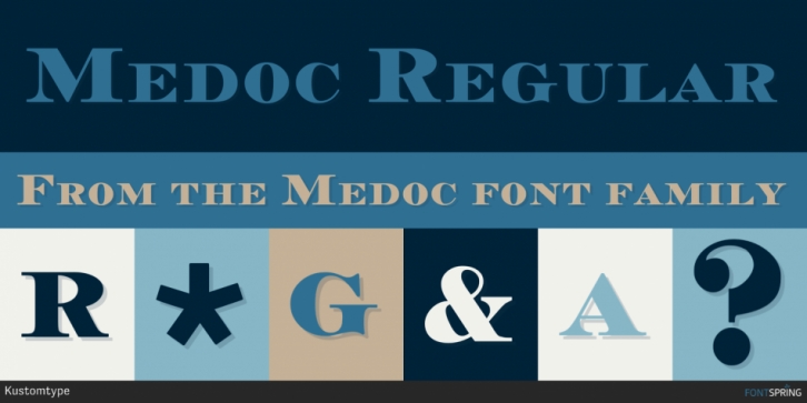 Medoc font preview