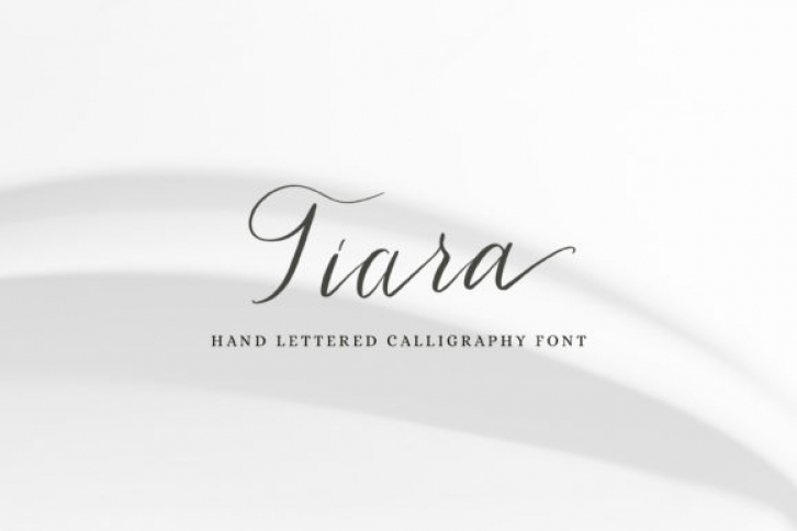 Tiara font preview