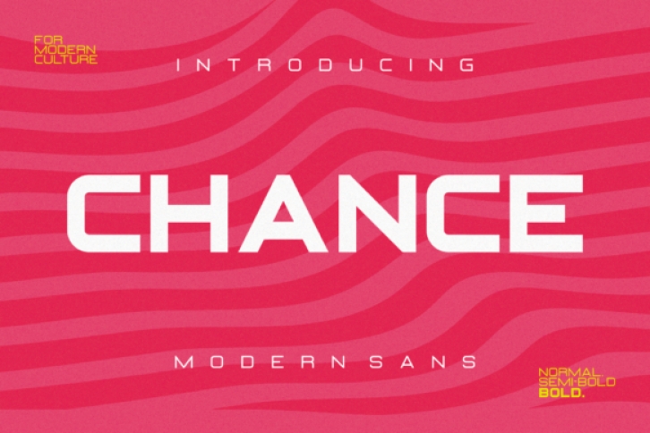 Chance font preview