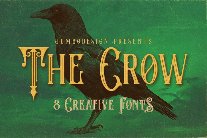 The Crow font preview