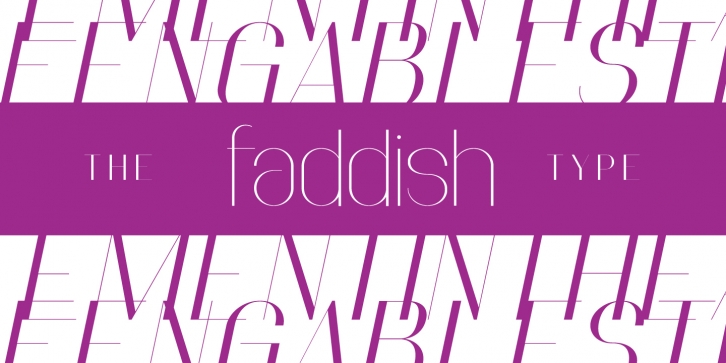 Faddish font preview