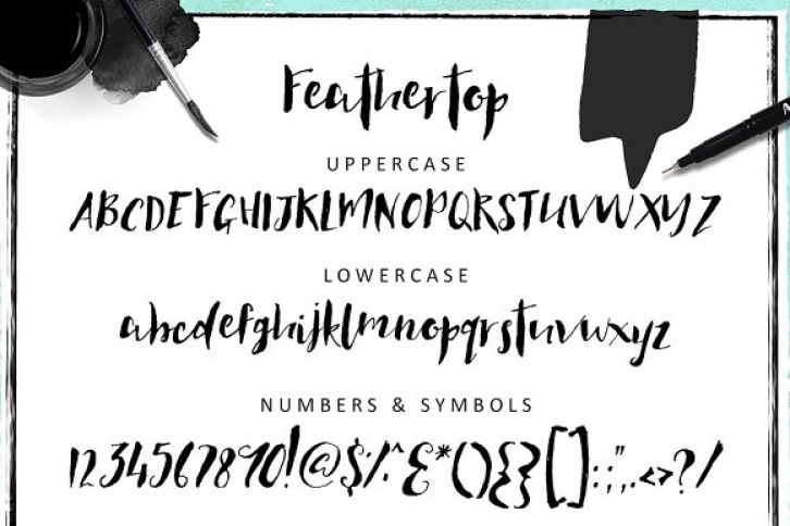 Feathertop font preview