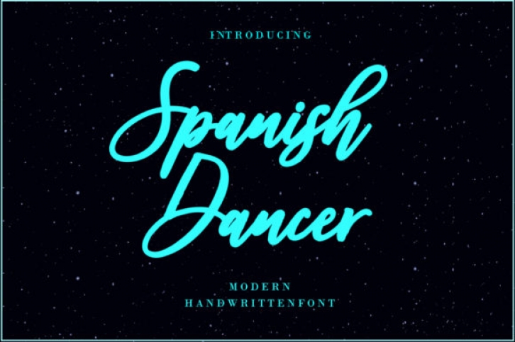 Spanish Dancer font preview