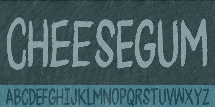 Cheesegum font preview