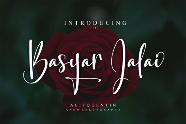 Basyar Jalai font preview
