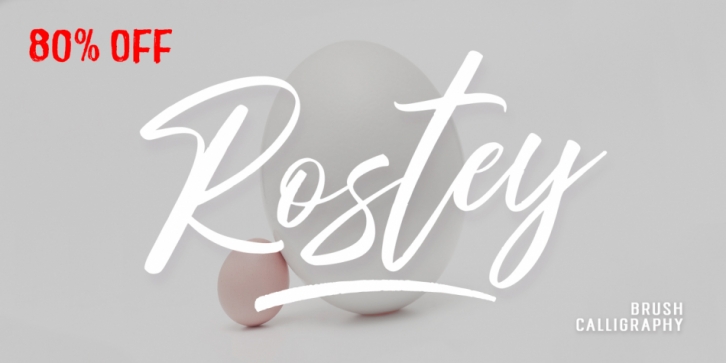 Rostey font preview
