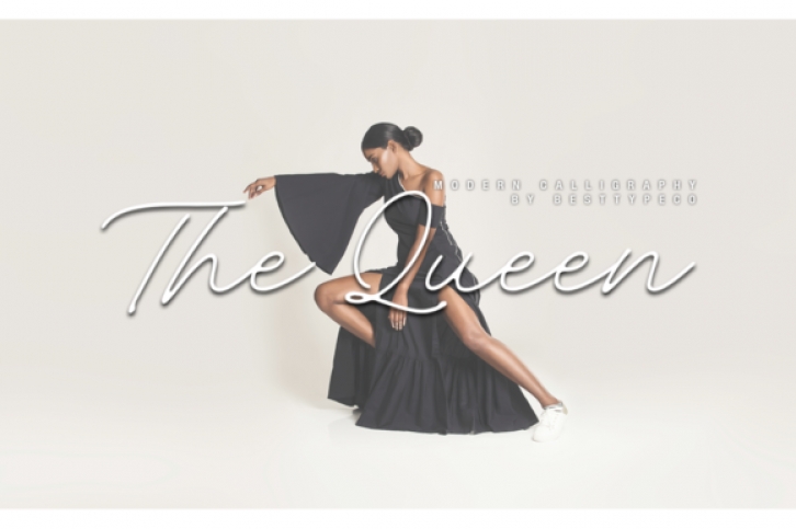 The Queen font preview