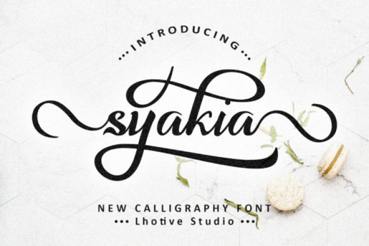 Syakia font preview