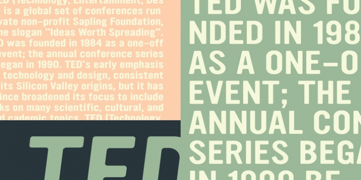 YWFT Ultramagnetic Expanded font preview