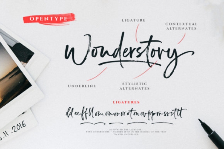 Wonderstory font preview