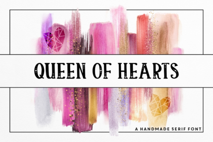 Queen of Hearts font preview