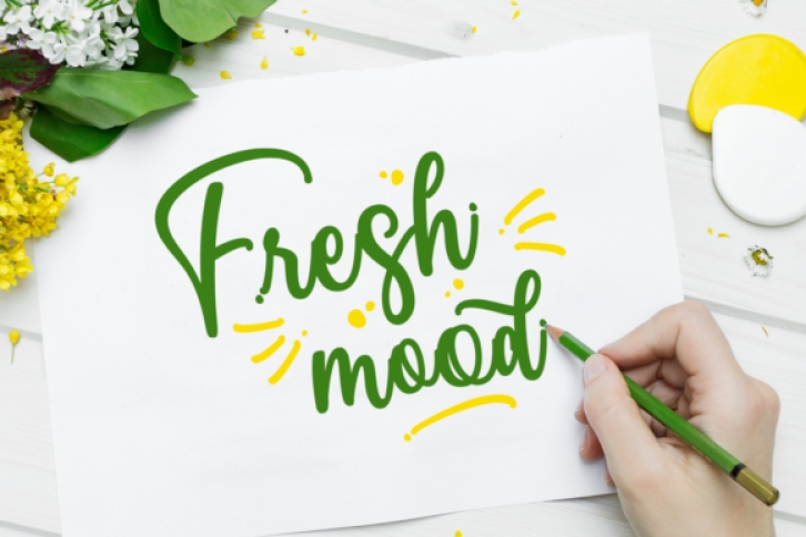 Fresh Mood font preview