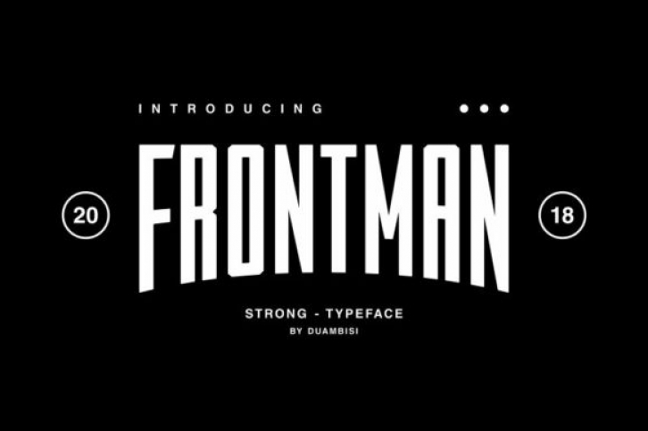 Frontman font preview