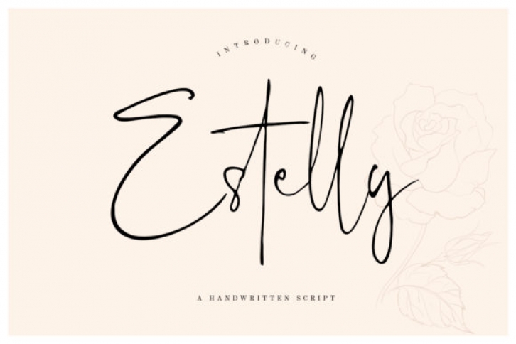 Estelly font preview