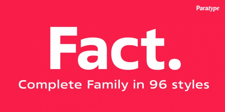 Fact font preview