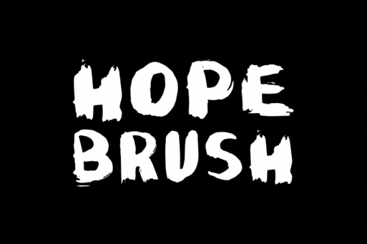 Hope Brush font preview