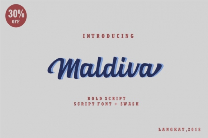 Maldiva Script font preview