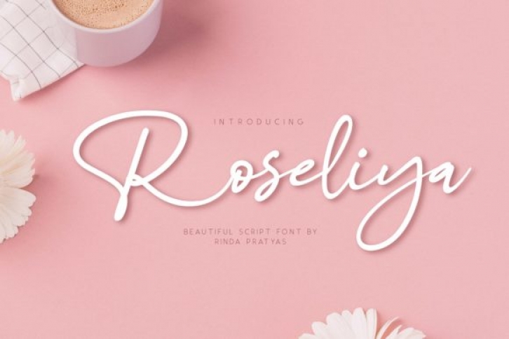 Roseliya font preview
