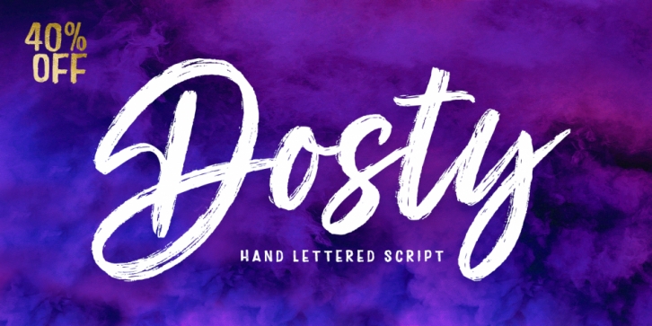 Dosty font preview