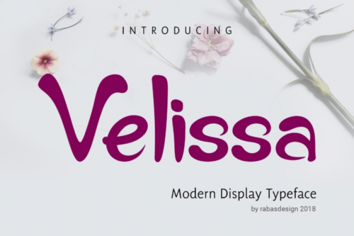 Velissa font preview