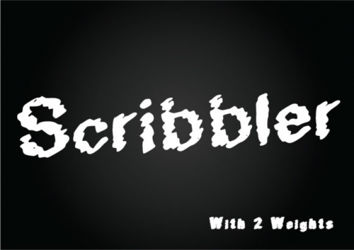 Scribbler font preview