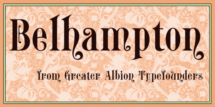 Belhampton font preview