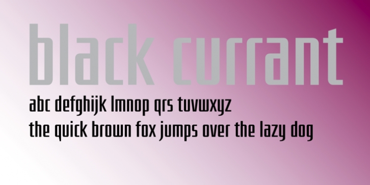 Black Currant font preview