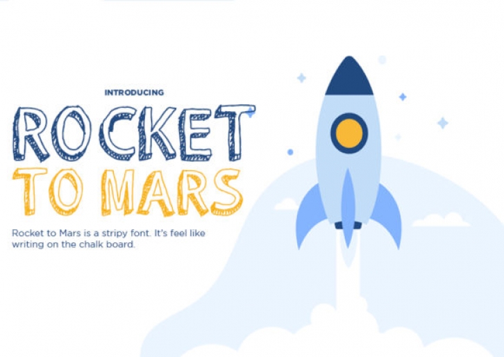 Rocket To Mars font preview