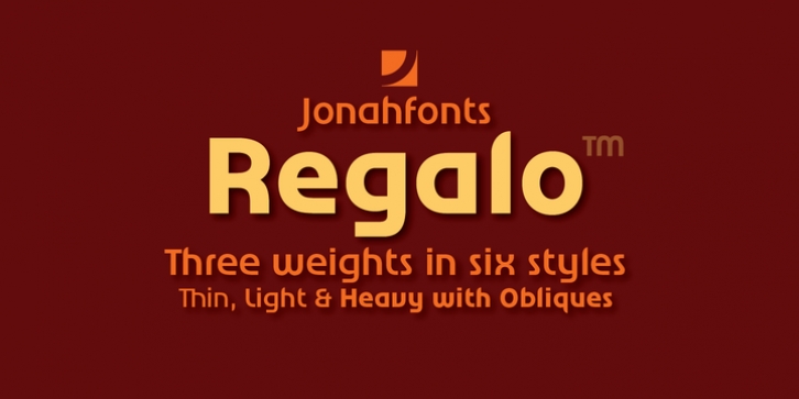 Regalo font preview