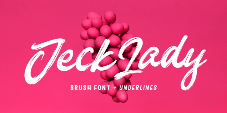 Jeck Lady font preview