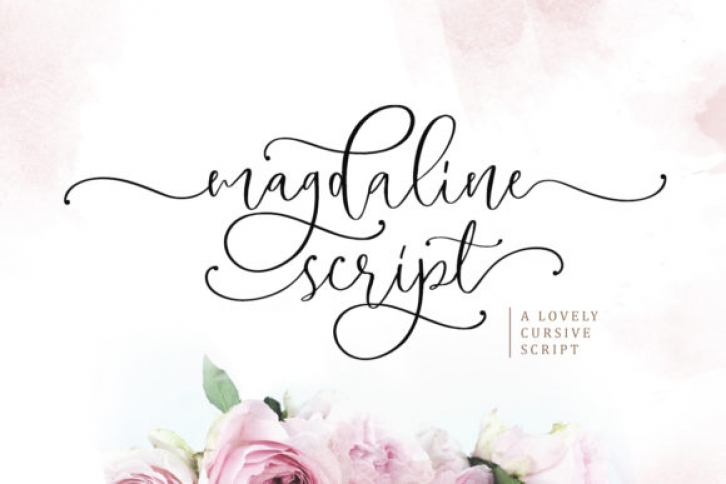Magdaline font preview
