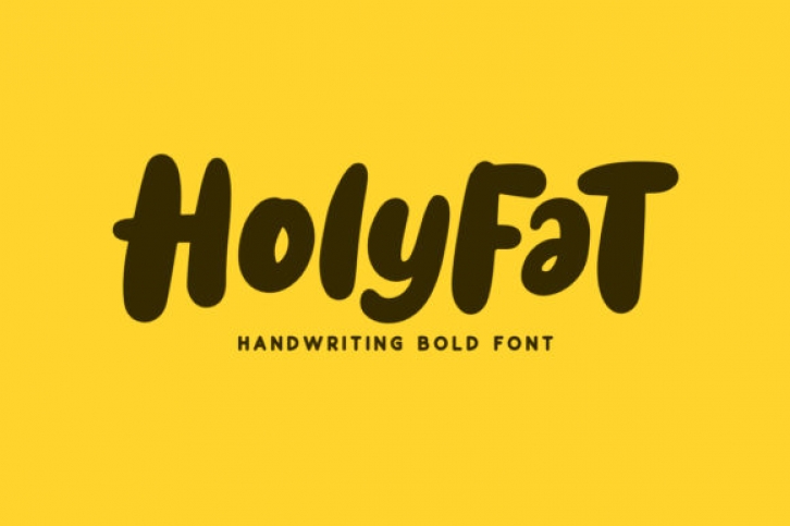 Holyfat font preview