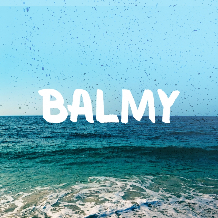 Balmy Brush font preview