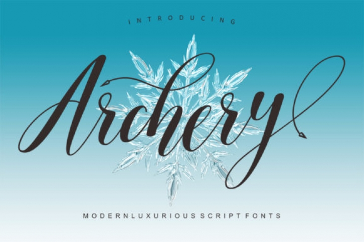 Archery Script font preview