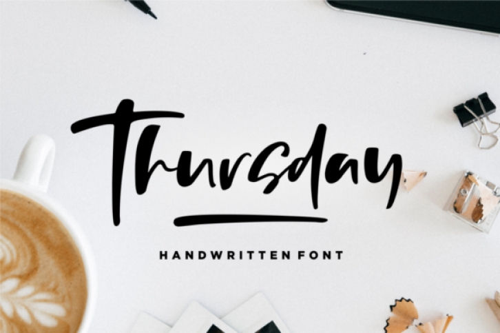 Thursday font preview
