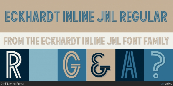 Eckhardt Inline JNL font preview