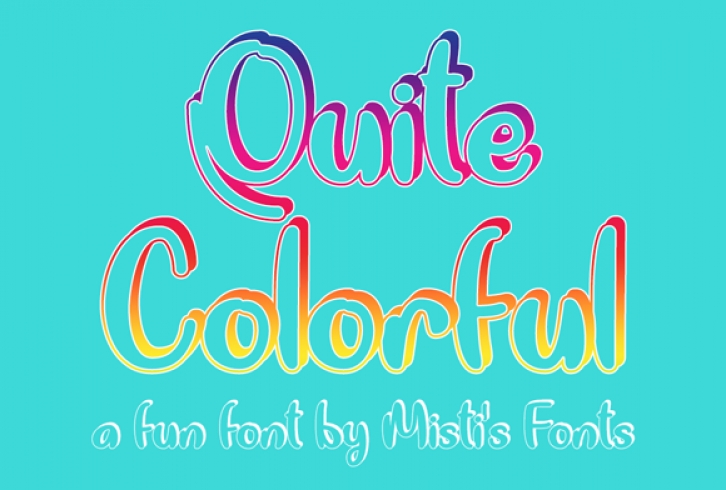 Quite Colorful font preview