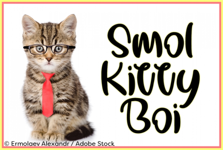 Smol Kitty Boi font preview