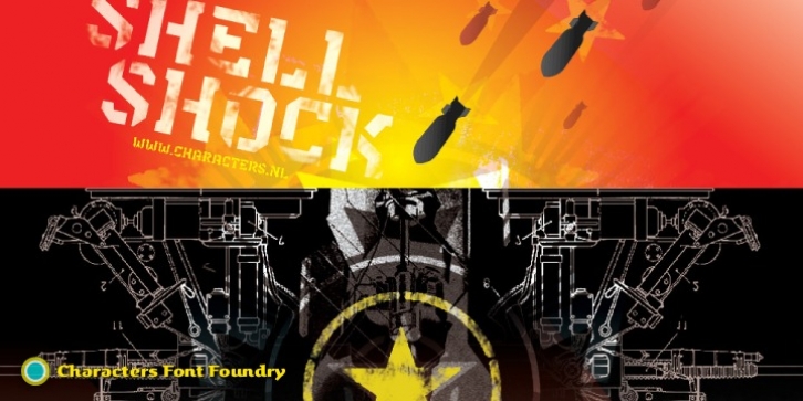 Shell Shock font preview