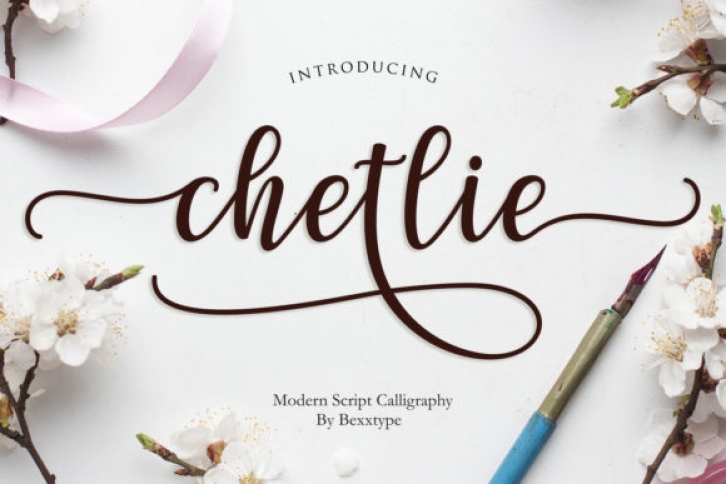 Chetlie Script font preview