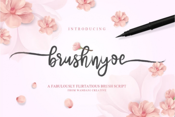 Brushnyoe font preview