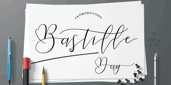 Bastille Day font preview